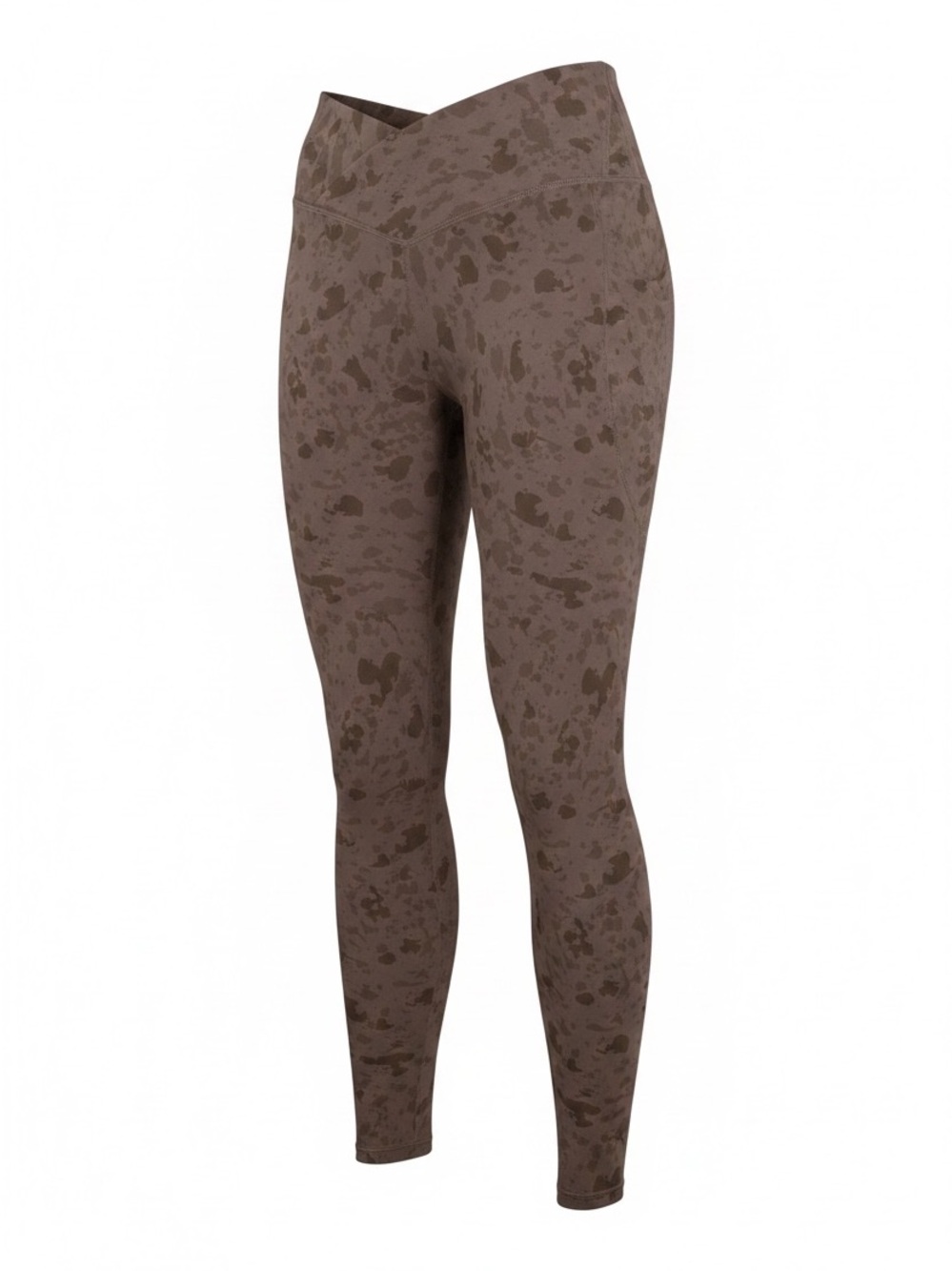Alphalete Surface Power Leggings Pebble Print Mocha